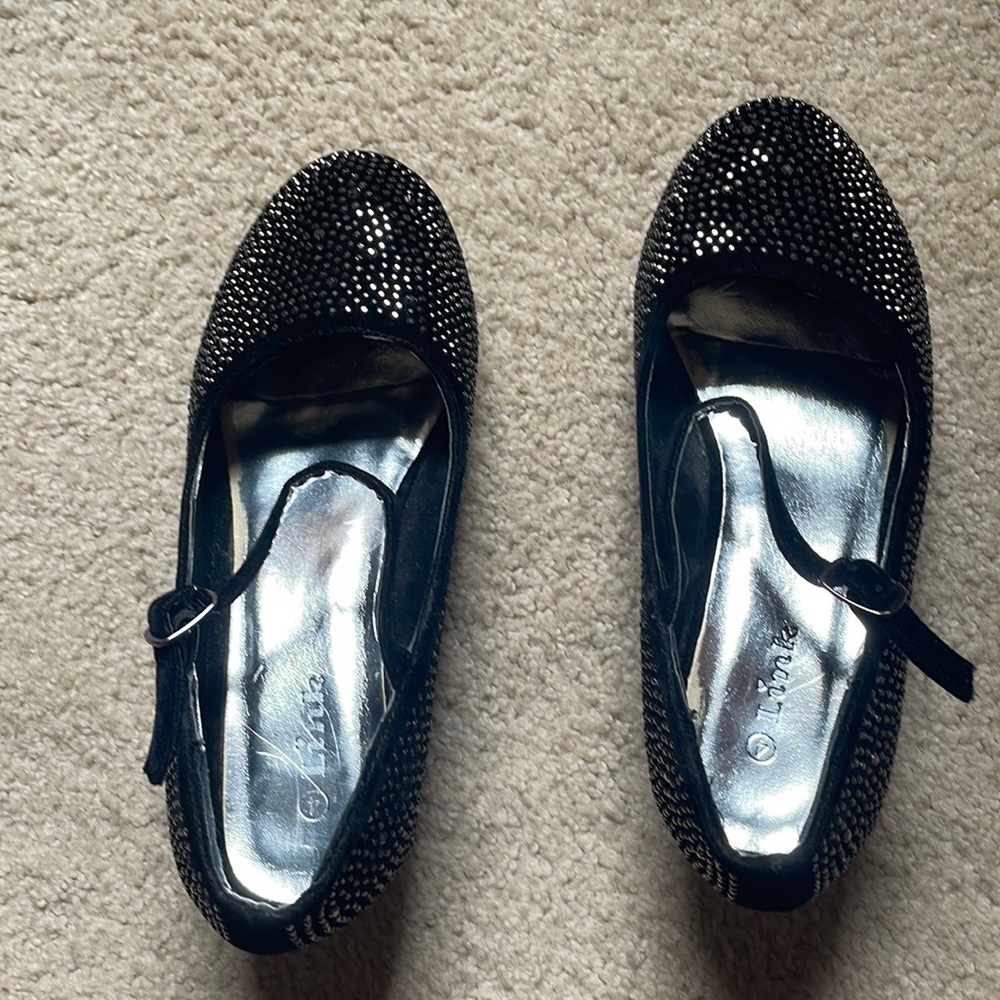 Girls Rhinestone Heels